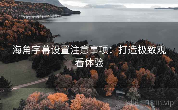 海角字幕设置注意事项：打造极致观看体验